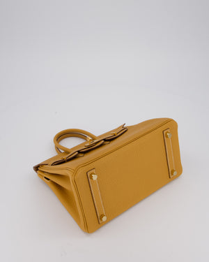 *RARE* Hermès Birkin 25 Bag in Naturel Sable Togo Leather with Gold Hardware