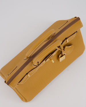 *RARE* Hermès Birkin 25 Bag in Naturel Sable Togo Leather with Gold Hardware
