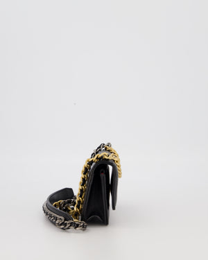 Chanel 19 Black Wallet On Chain in Lambskin Leather with Mixed Gold Hardware