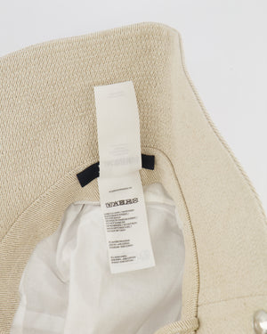 Jacquemus Beige Le Bob De-Nîmes Bucket Hat with Adjustable Drawstring