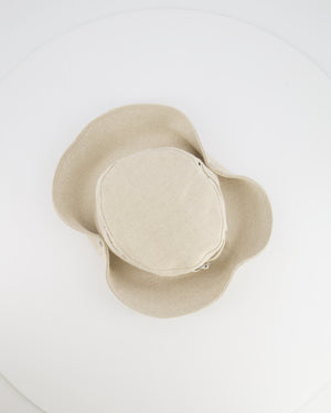 Jacquemus Beige Le Bob De-Nîmes Bucket Hat with Adjustable Drawstring