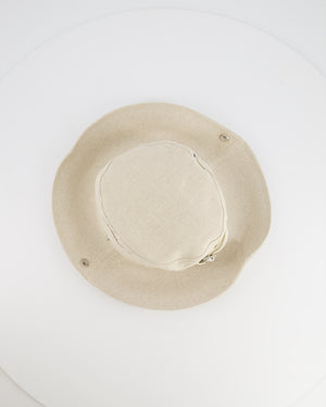 Jacquemus Beige Le Bob De-Nîmes Bucket Hat with Adjustable Drawstring