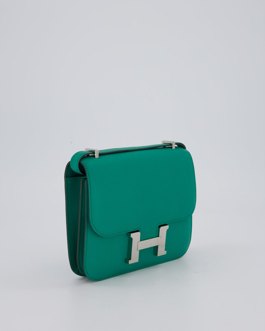 Hermès Constance III 18 Miroir Bag in Vert Jade Epsom Leather with Palladium Hardware