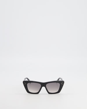 Céline Black Edge Sunglasses with Gradient Lenses and Gold Logo Detail