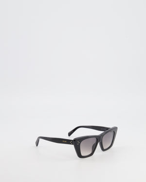 Céline Black Edge Sunglasses with Gradient Lenses and Gold Logo Detail