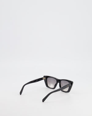 Céline Black Edge Sunglasses with Gradient Lenses and Gold Logo Detail
