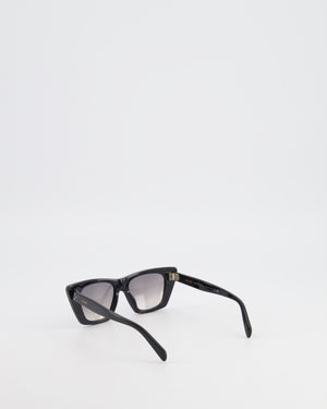 Céline Black Edge Sunglasses with Gradient Lenses and Gold Logo Detail
