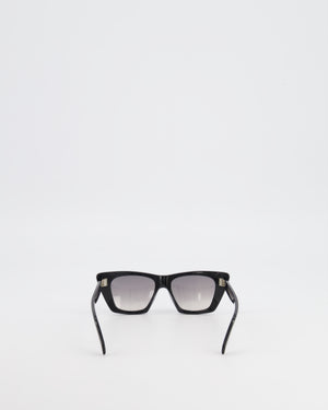 Céline Black Edge Sunglasses with Gradient Lenses and Gold Logo Detail