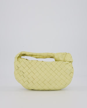 Bottega Veneta Yellow Mini Jodie Bag in Intrecciato Leather with Silver Hardware