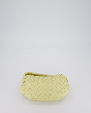 Bottega Veneta Yellow Mini Jodie Bag in Intrecciato Leather with Silver Hardware