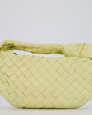 Bottega Veneta Yellow Mini Jodie Bag in Intrecciato Leather with Silver Hardware