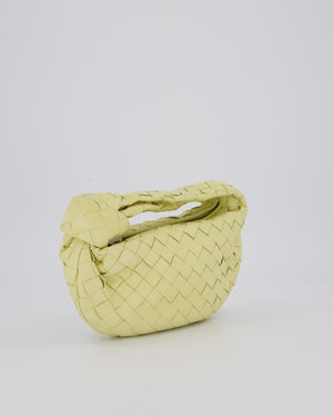 Bottega Veneta Yellow Mini Jodie Bag in Intrecciato Leather with Silver Hardware