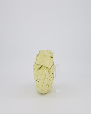 Bottega Veneta Yellow Mini Jodie Bag in Intrecciato Leather with Silver Hardware