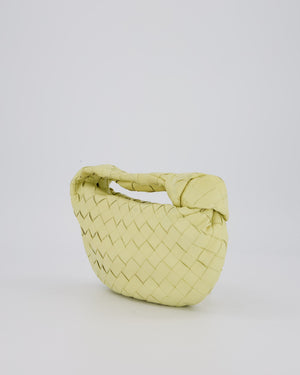 Bottega Veneta Yellow Mini Jodie Bag in Intrecciato Leather with Silver Hardware