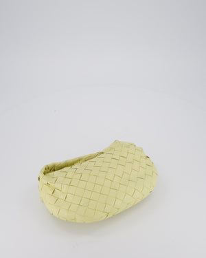 Bottega Veneta Yellow Mini Jodie Bag in Intrecciato Leather with Silver Hardware