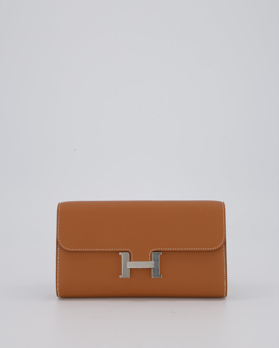 Hermès Constance To Go Bag in Gold Evercolour Leather with Palladium Hardware
