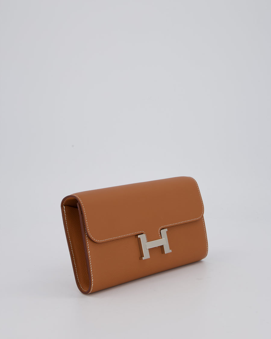 Hermès Constance To Go Bag in Gold Evercolour Leather with Palladium Hardware