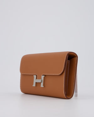 Hermès Constance To Go Bag in Gold Evercolour Leather with Palladium Hardware