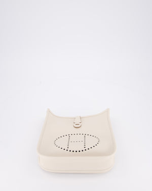 *HOT & RARE* Hermès Evelyne III 23 Bag in Craie Taurillon Clemence Leather with Palladium Hardware