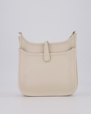 *HOT & RARE* Hermès Evelyne III 23 Bag in Craie Taurillon Clemence Leather with Palladium Hardware