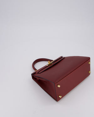 *SUPER RARE* Hermès Kelly 25 Sellier Bag in Rouge H Epsom Leather with Gold Hardware