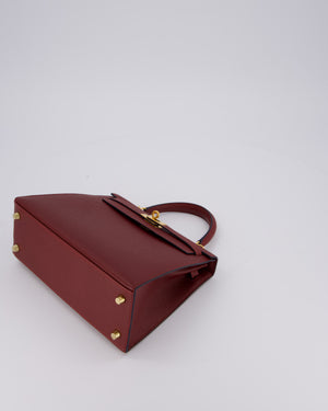 *SUPER RARE* Hermès Kelly 25 Sellier Bag in Rouge H Epsom Leather with Gold Hardware
