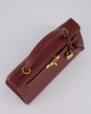 *SUPER RARE* Hermès Kelly 25 Sellier Bag in Rouge H Epsom Leather with Gold Hardware