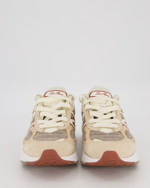Loro Piana x New Balance Raw Cashew Suede And Mesh Trainers Size EU 39.5
