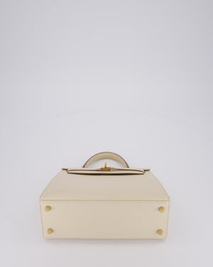 Hermès Kelly 25 Sellier Bag in Craie Epsom Leather with Gold Hardware&nbsp;