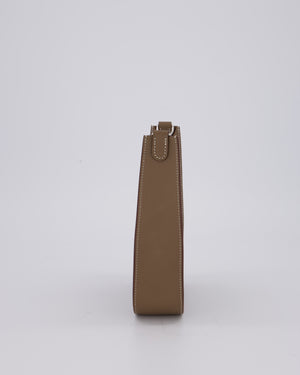 Hermès Mini Evelyne Sellier Bag in Etoupe Epsom Leather with Palladium Hardware