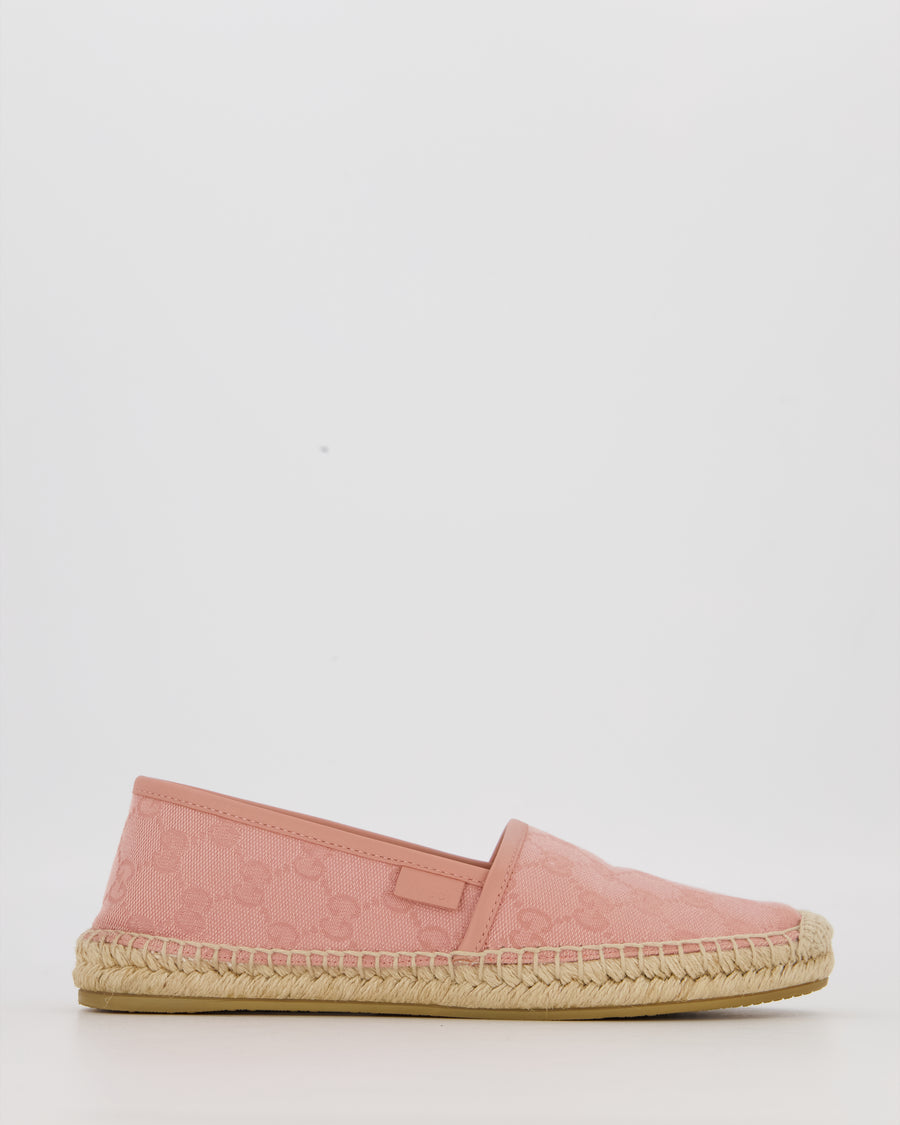 Gucci Pink GG Canvas Espadrille Size EU 36.5