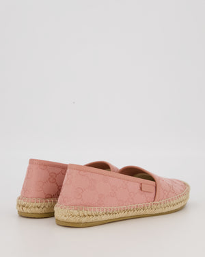 Gucci Pink GG Canvas Espadrille Size EU 36.5