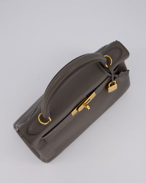 Hermès Kelly 28 Retourne Bag in Gris Etain Togo Leather with Gold Hardware