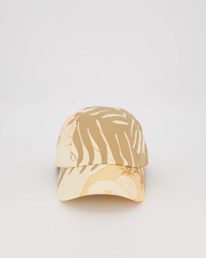 Hermès Jungle Love Davis Beige Silk Cap Size 58