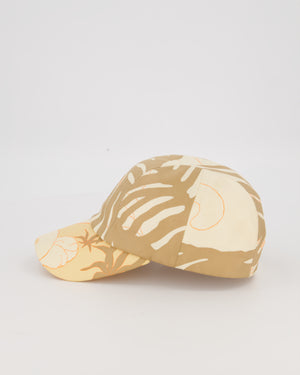 Hermès Jungle Love Davis Beige Silk Cap Size 58