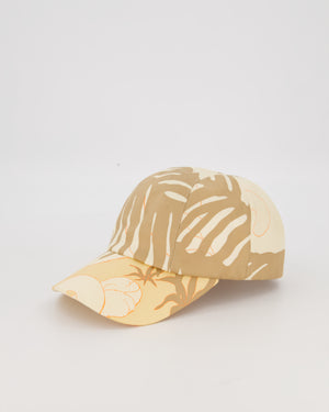 Hermès Jungle Love Davis Beige Silk Cap Size 58