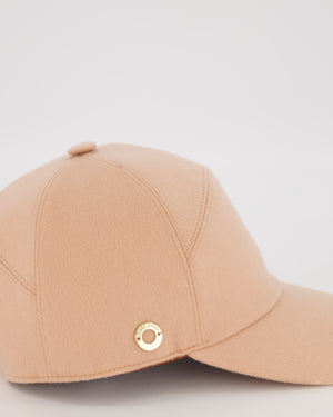 Loro Piana Blush Pink Storm System Cashmere Cap Size S