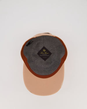Loro Piana Blush Pink Storm System Cashmere Cap Size S