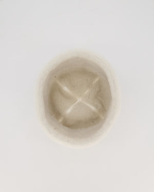 Hermès Ivory Boreale Shearling Leather Hat