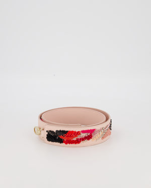 Christian Dior Pink Embellished Bag Strap