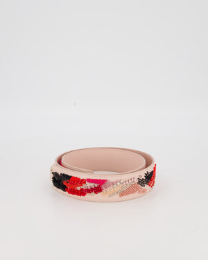 Christian Dior Pink Embellished Bag Strap