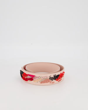 Christian Dior Pink Embellished Bag Strap