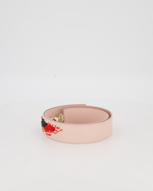 Christian Dior Pink Embellished Bag Strap