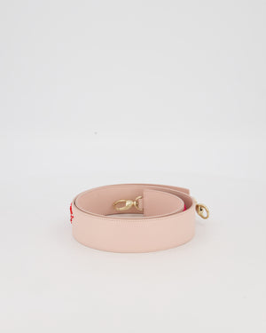 Christian Dior Pink Embellished Bag Strap