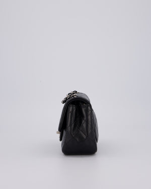 Chanel Black Mini Square Caviar Leather Silver Hardware
