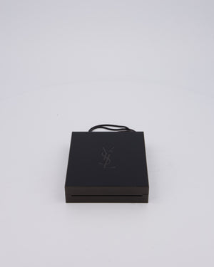 Yves Saint Laurent Black Acrylic Tuxedo Box Bag with Chain