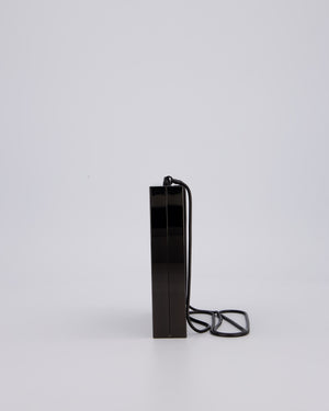 Yves Saint Laurent Black Acrylic Tuxedo Box Bag with Chain