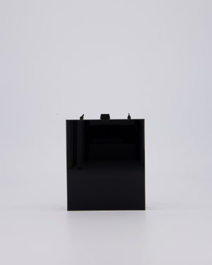 Yves Saint Laurent Black Acrylic Tuxedo Box Bag with Chain