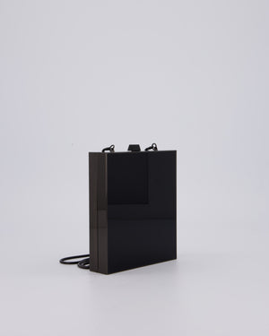 Yves Saint Laurent Black Acrylic Tuxedo Box Bag with Chain