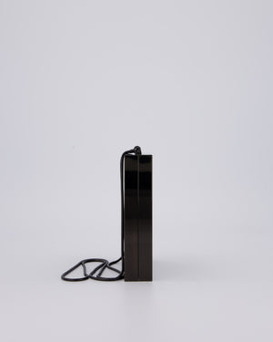 Yves Saint Laurent Black Acrylic Tuxedo Box Bag with Chain